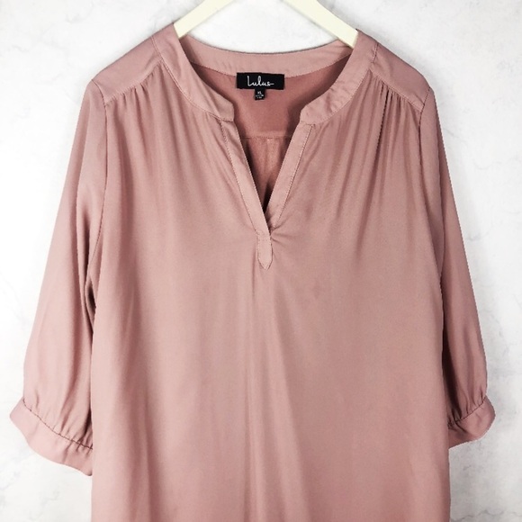 [Lulu's] Classic Mauve Shift Dress - Picture 2 of 8
